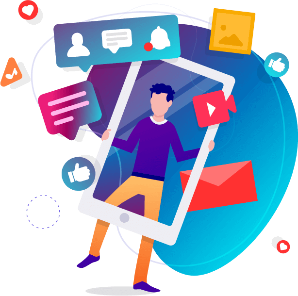 Trying to show a digital marketing strategy image